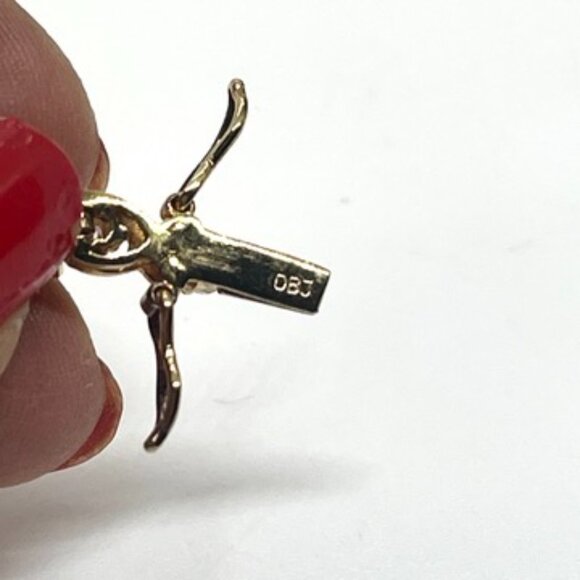 VINTAGE DBJ 925 VERMEIL BLUE TOPAZ CZ TENNIS BRACELET GOLD STERLING SILVER 7” - Picture 11 of 14